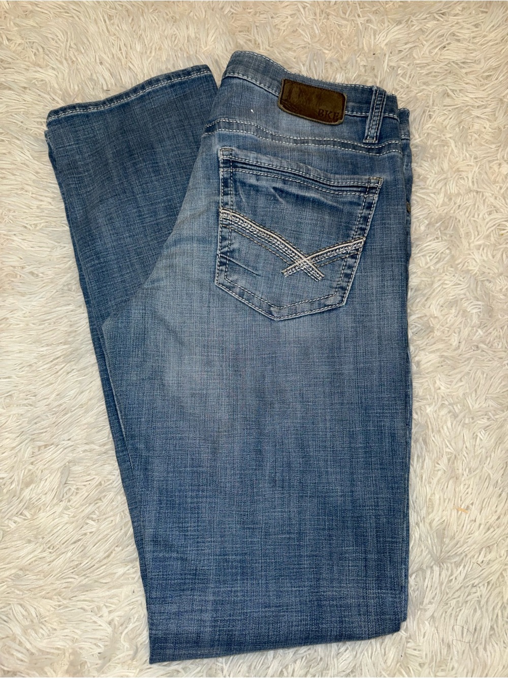 BKE Men’s Medium Blue Bootcut Jeans